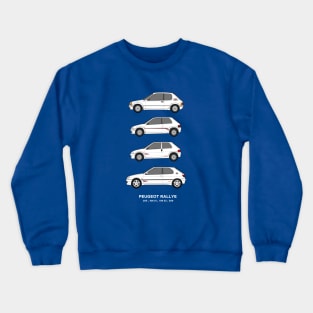 Pug Rallye classic car collection Crewneck Sweatshirt
